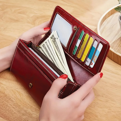 Classic Genuine Leather Fold Wallet
