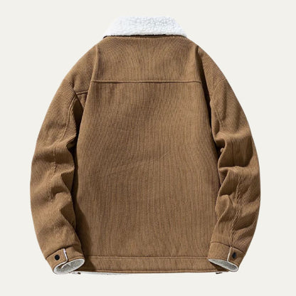 Warm Corduroy Fleece Lined Mens Jacket