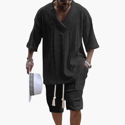 Lightweight Mens 2 Piece Shorts Set