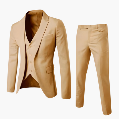 Men's Classic 2 Piece Suit Set with Jacket and Pants