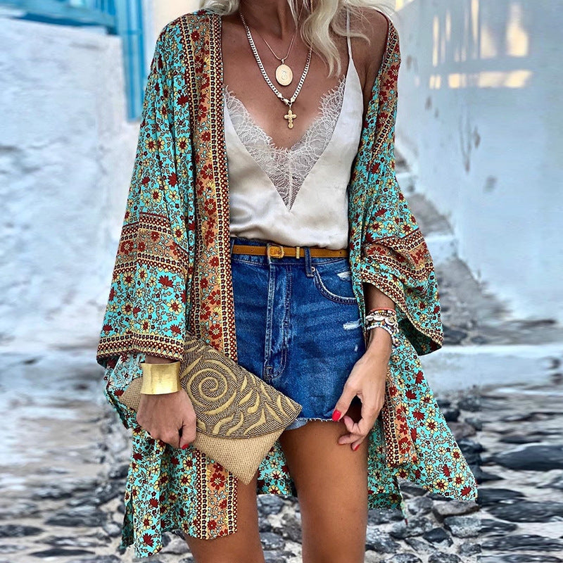 Fashionable Women's Patterned Cardigan Elara