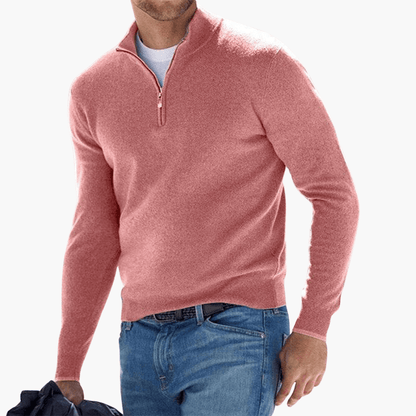 Casual Men's Zip Up Sweater