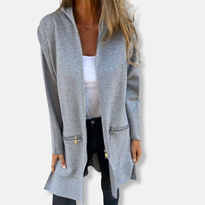 Plush Large Zip Up Hoodie Cardigan