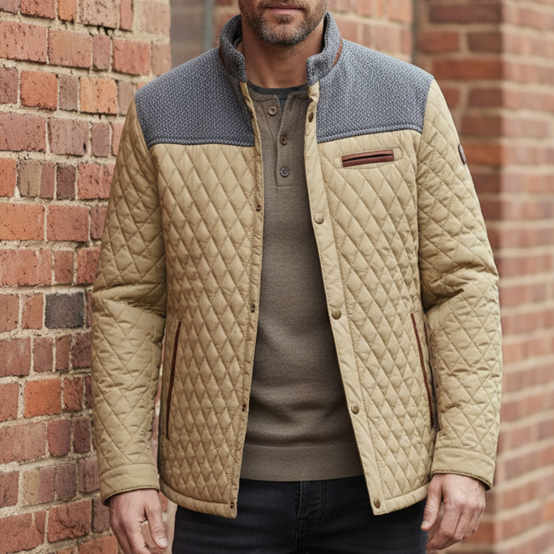 Warm Padded Mens Quilt Jacket
