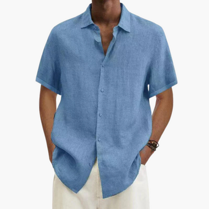 Relaxed Fit Short Sleeve Mens Summer Shirt