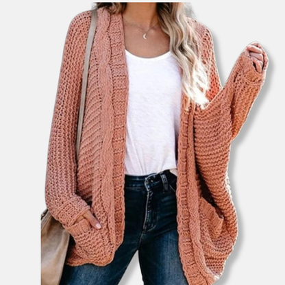 Cozy Oversized Wool Open Front Cardigan