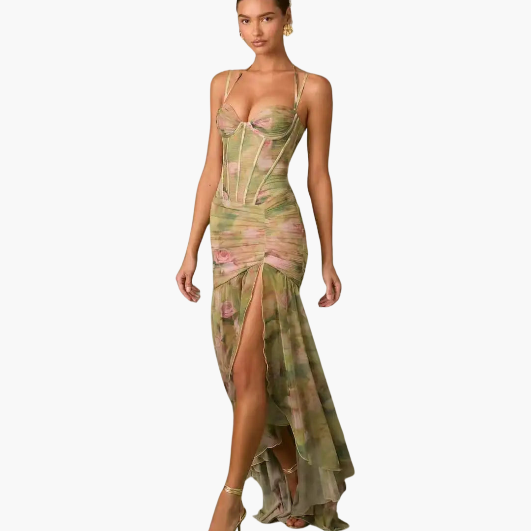 Floral Print Wrap Dress for Women