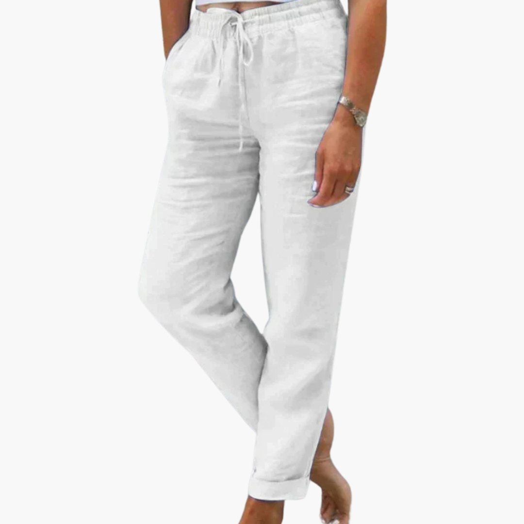Lightweight Women's Pants with Elastic Waist