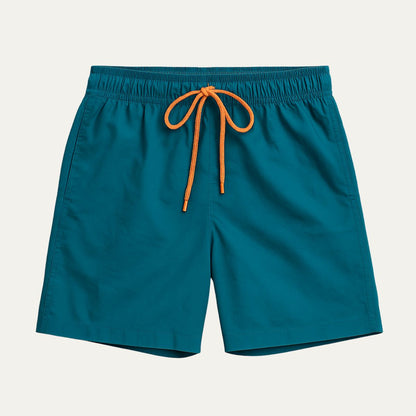 Men's Quick Dry Beach Swim Shorts with Drawstring