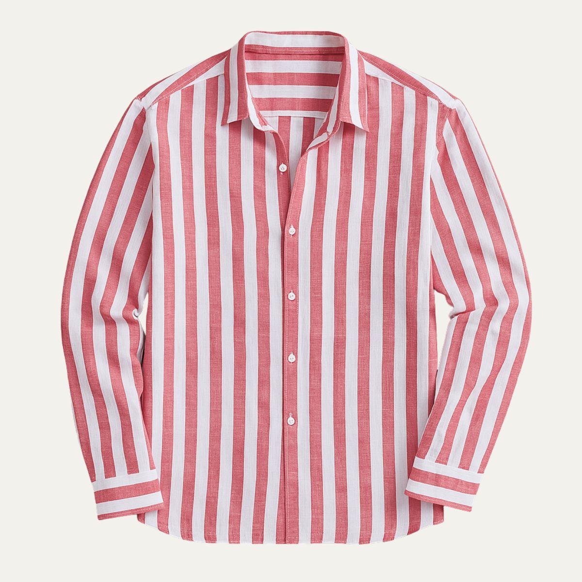 Classic Cotton Stripe Mens Shirt
