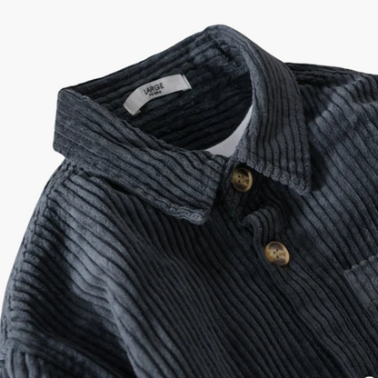 Relaxed Fit Mens Shirt - Large Button Down Collar
