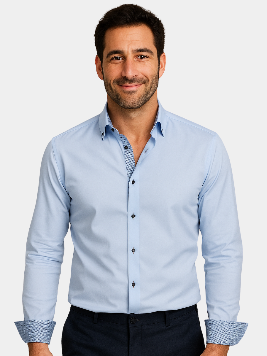 Classic Fit Men's Casual Button Down Shirt - Nocini