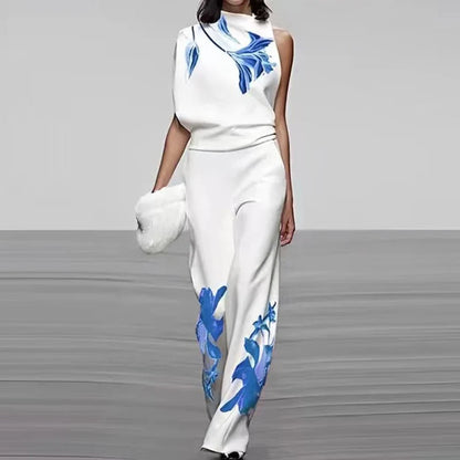 Summer Crop Top Two Piece Outfit Set