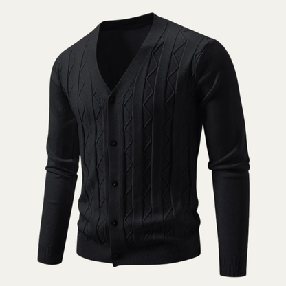 Slim Fit Mens Knitted Cardigan Sweater