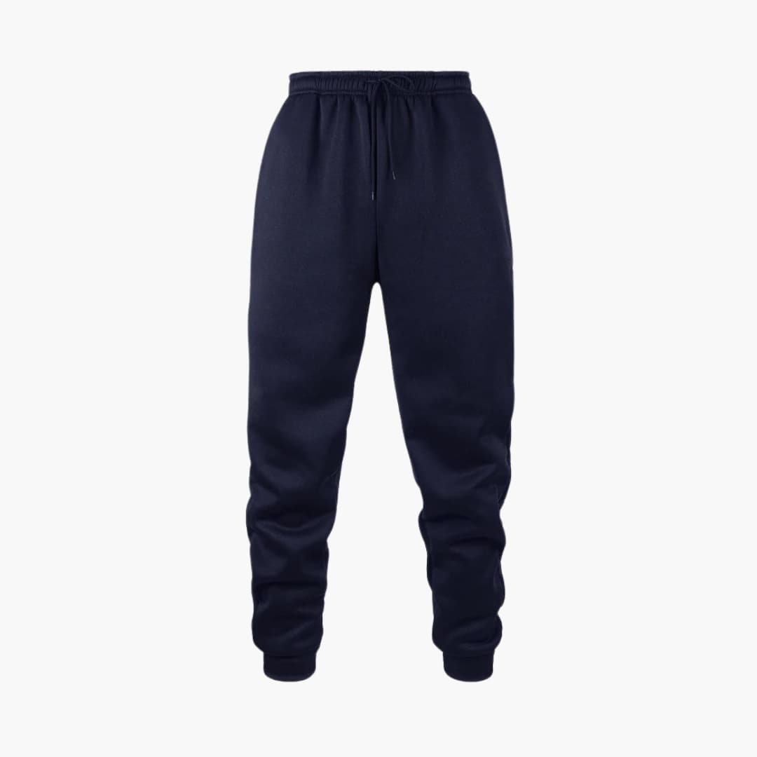 Comfortable Sports Pants with Stretchy Waist and Cuff Legs - Olytrend