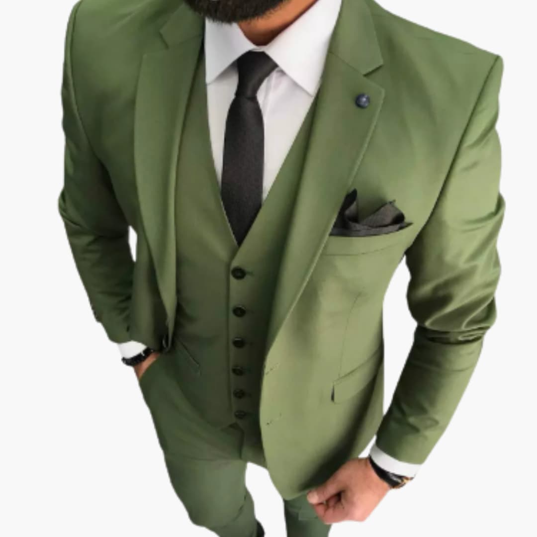 Classic 3-Piece Wedding Suit for Men - Olytrend