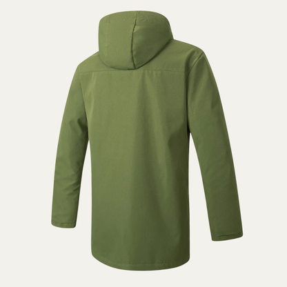 Men's Slim Fit Hoodie Jacket with Drawstring Waist
