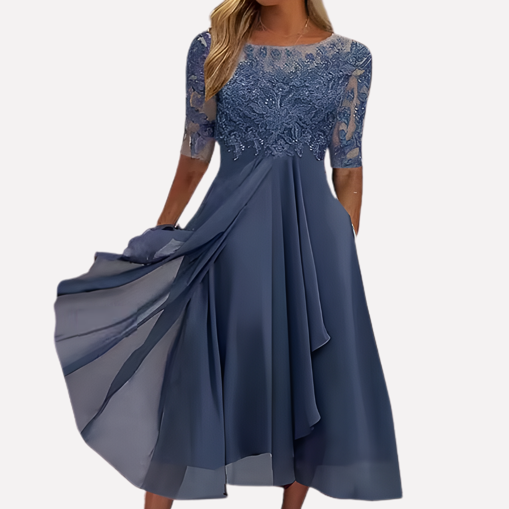 Elegant Lace Formal Party Gown