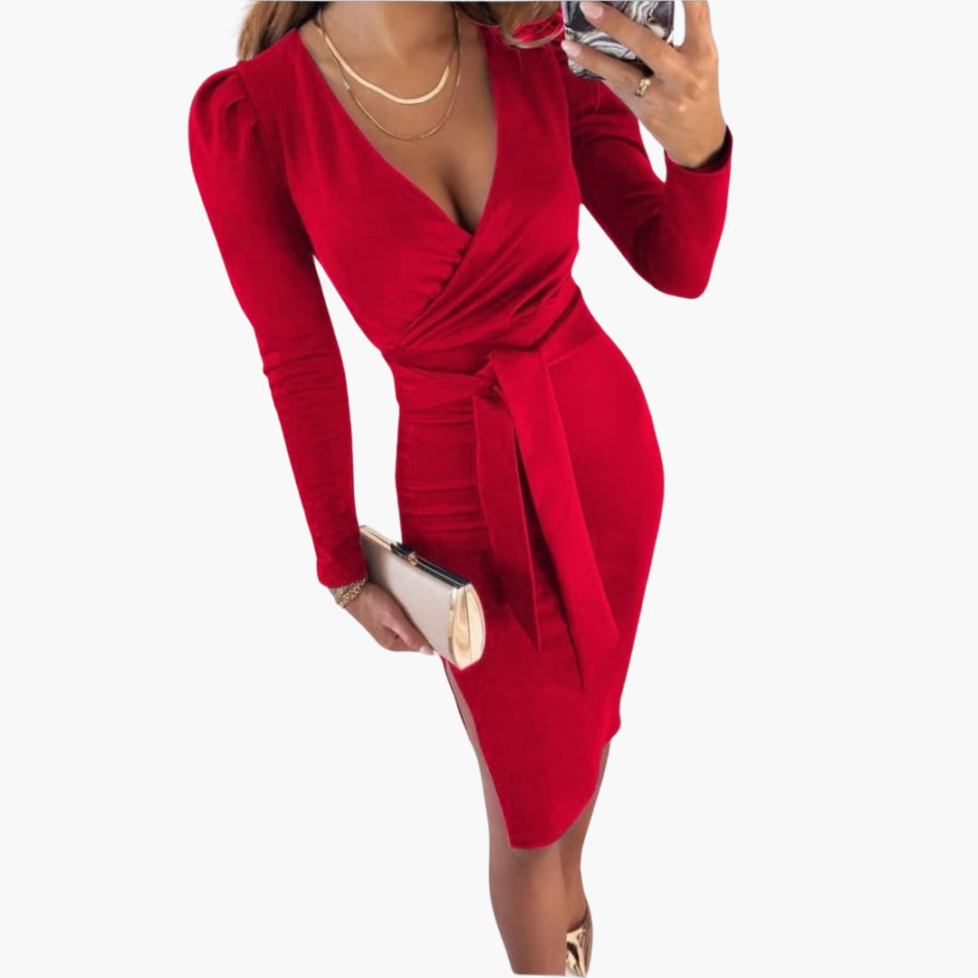Casual V Neck Summer Dress with Adjustable Straps