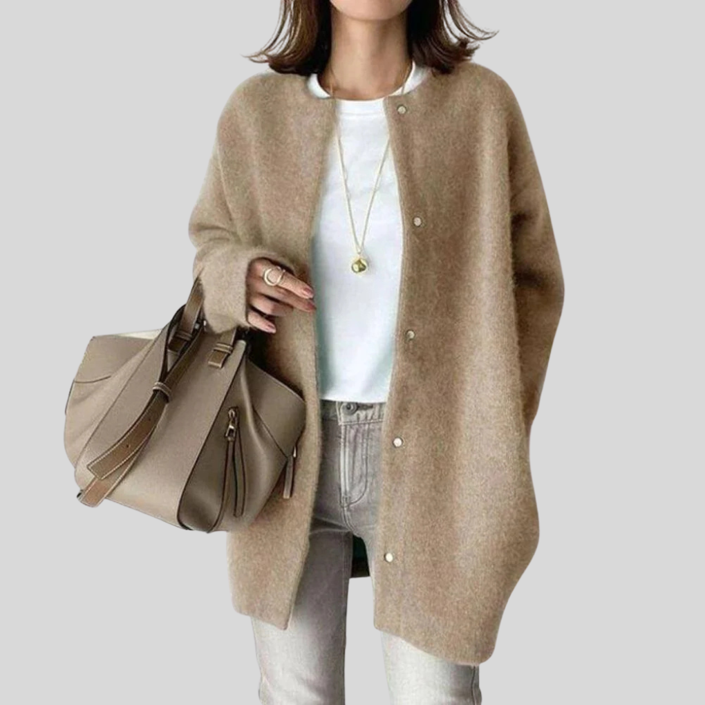 Soft Knitted Open Front Cardigan