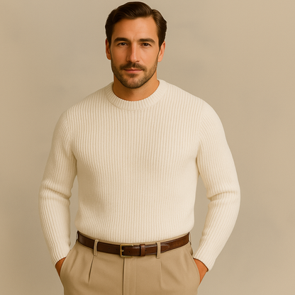 Soft Merino Wool Crew Neck Sweater