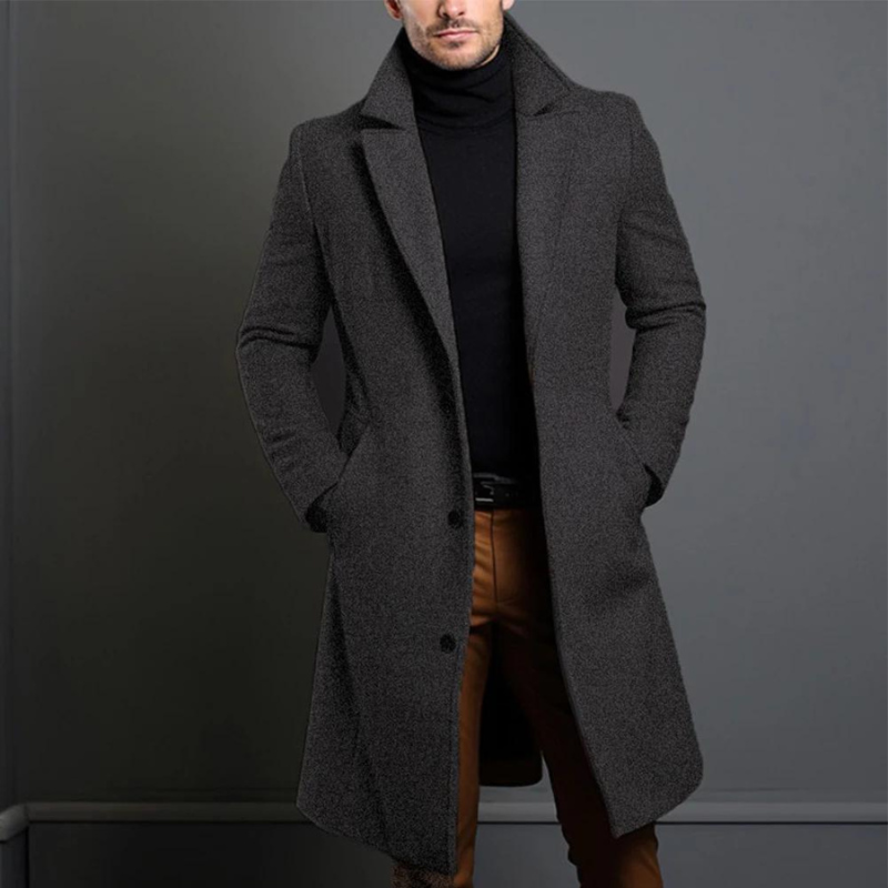Classic Men's Button Down Parka Coat