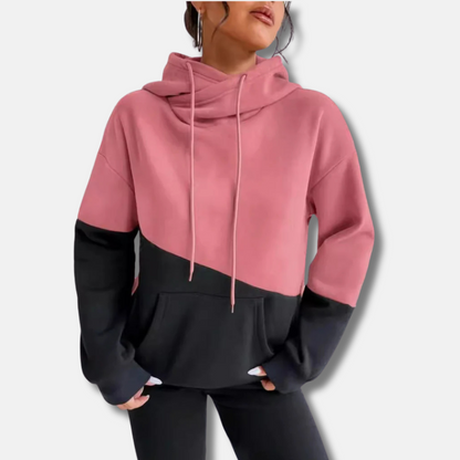 Comfy Colorblock Pullover Hoodie