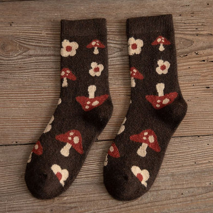 Colorful Floral Pattern Socks