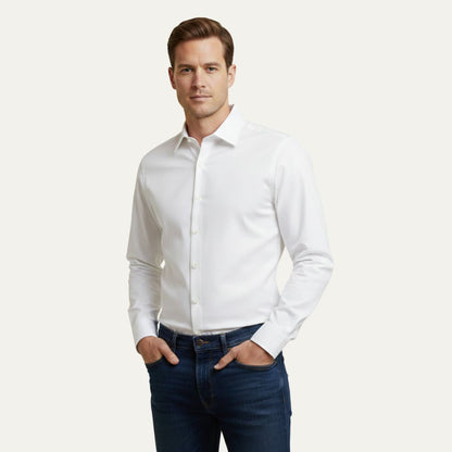 Classic Men's Dress Shirt – High Quality Cotton