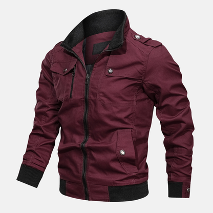 Classic Men's Zip Up Bomber Jacket