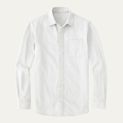 Relaxed Fit Blue Jeans Shirt for Men - Nocini