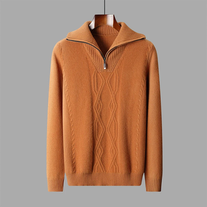 Soft Mens Cable Knit Cashmere Sweater