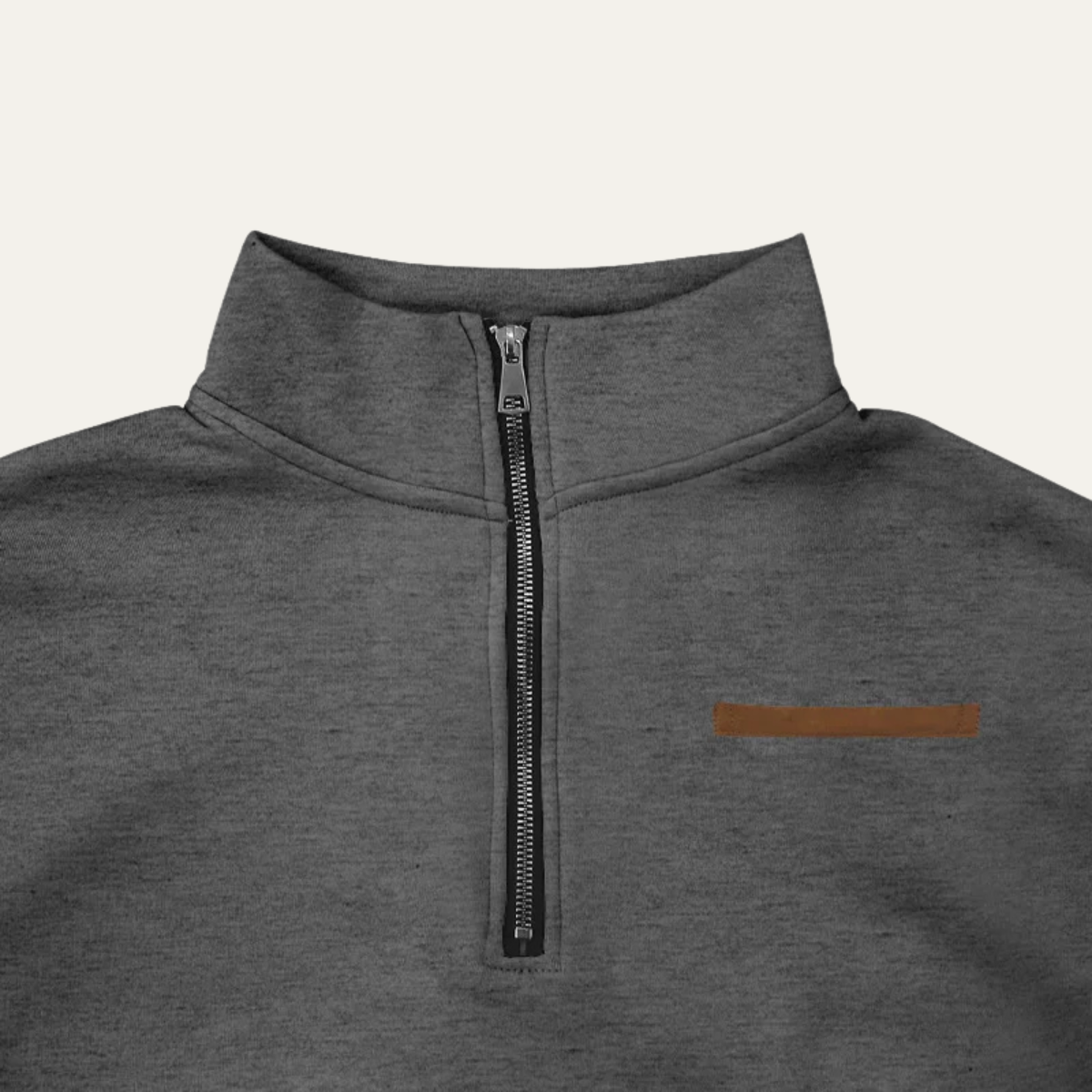 Men's Cozy Crew Neck Half Zip Knit Sweater