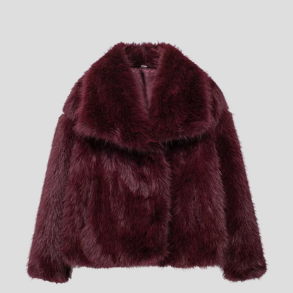 Luxury Synthetic Fur Coat