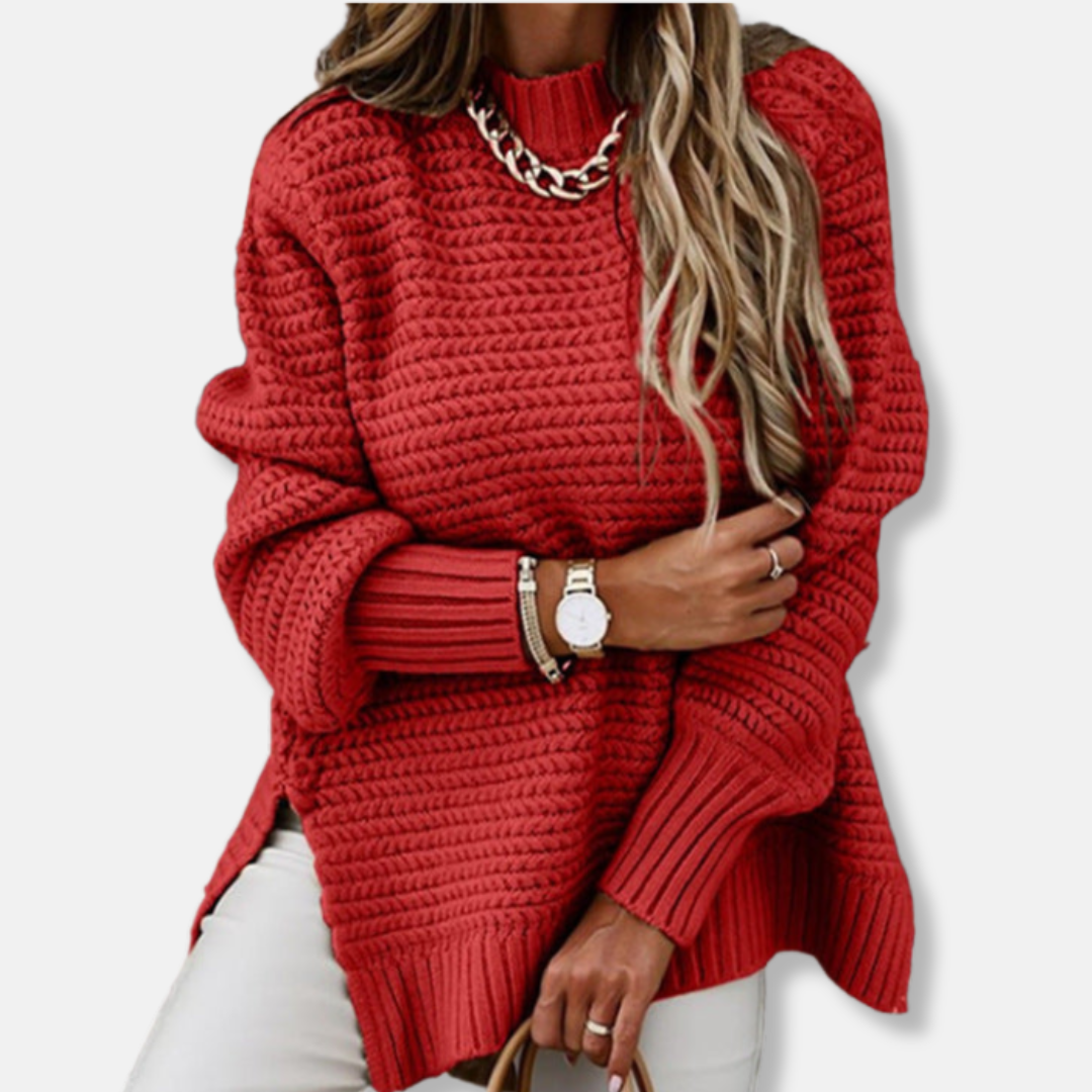 Cozy Women's Oversized Ribbed Sweater