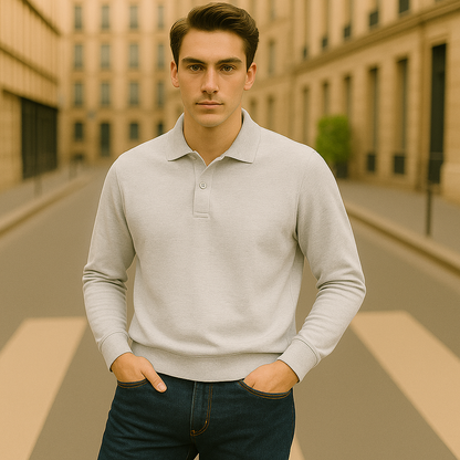 Relaxed Fit Long Sleeve Men's Shirt