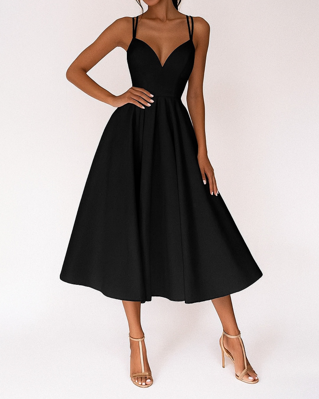 Elegant V Neck Formal Women's Dress