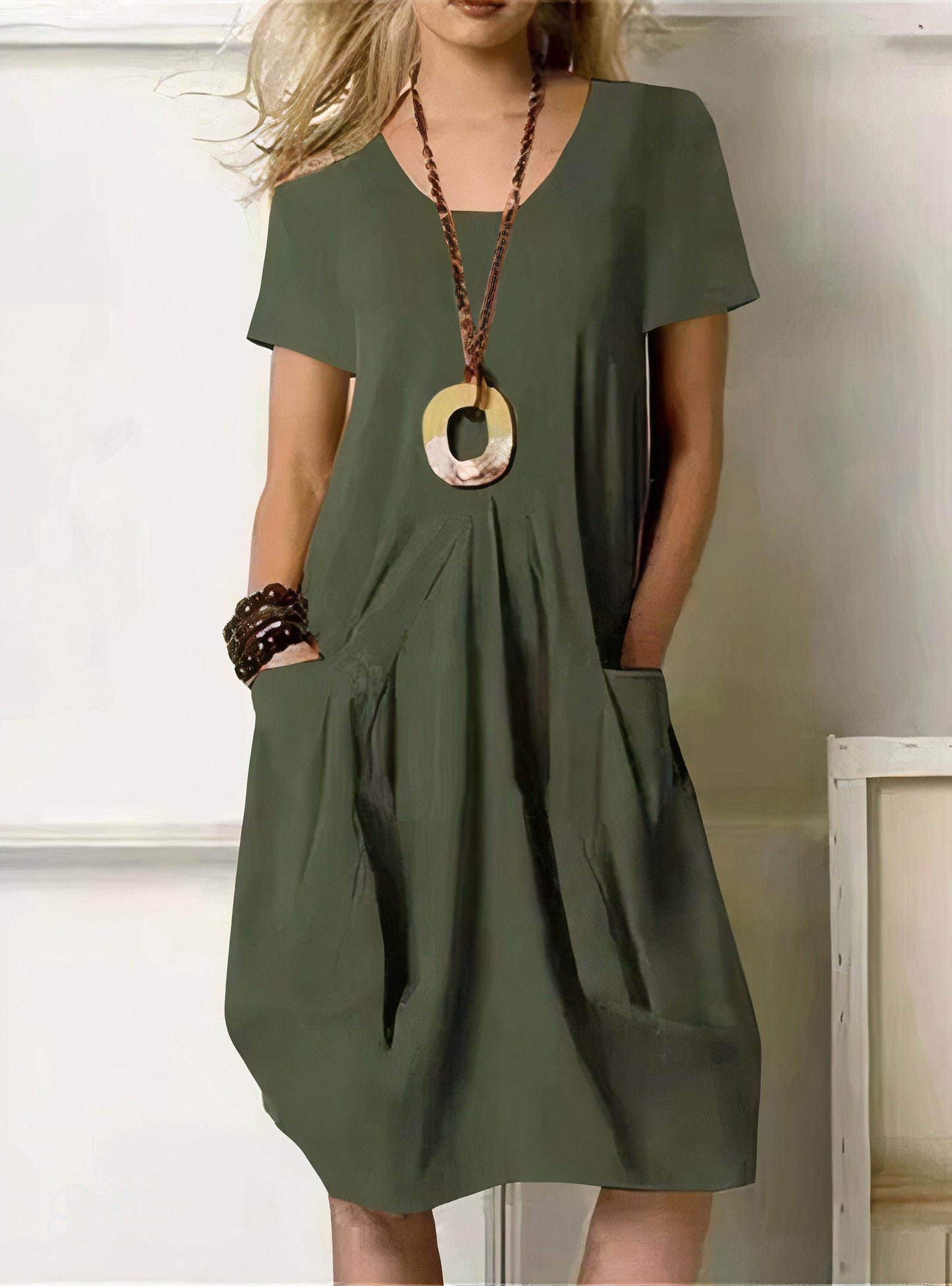 Comfortable Loose Fit Summer Dress - Olytrend