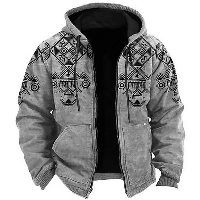 Trendy Mens Graphic Hooded Sweatshirt