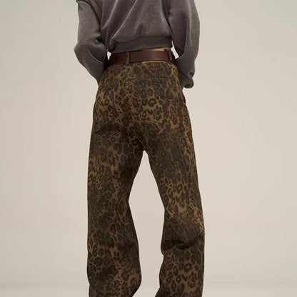 Fashionable Leopard Print Women's Pants