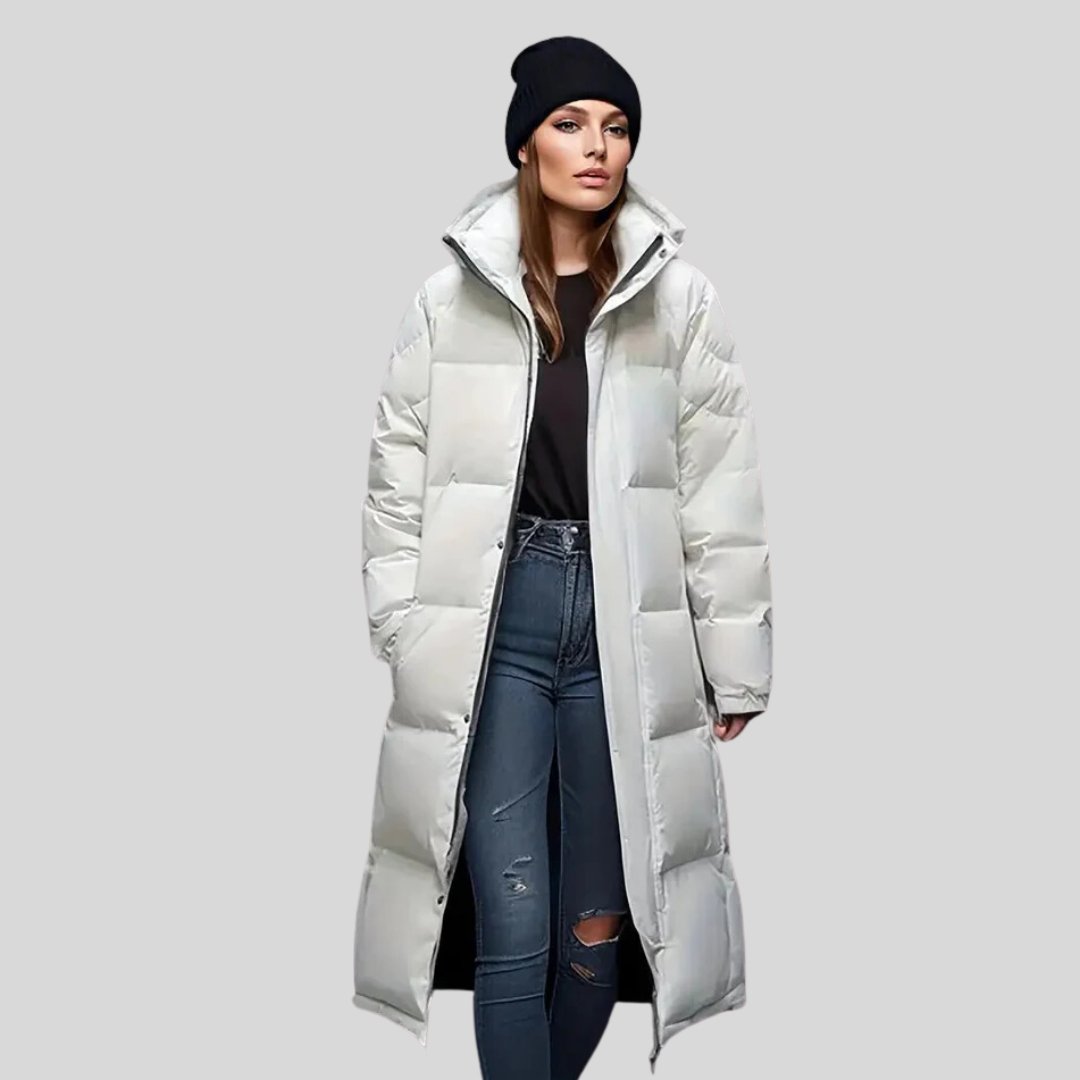 Warm Hooded Women's Down Jacket