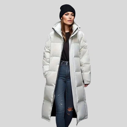 Warm Hooded Women's Down Jacket