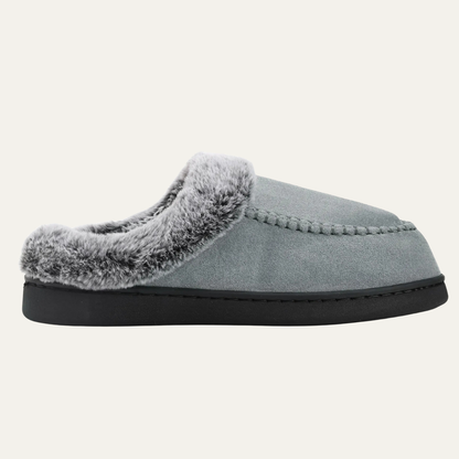 Warm Mens Faux Fur Lined House Slippers