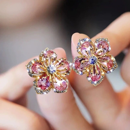 Shining Silver Earrings with Cubic Zirconia - Nocini