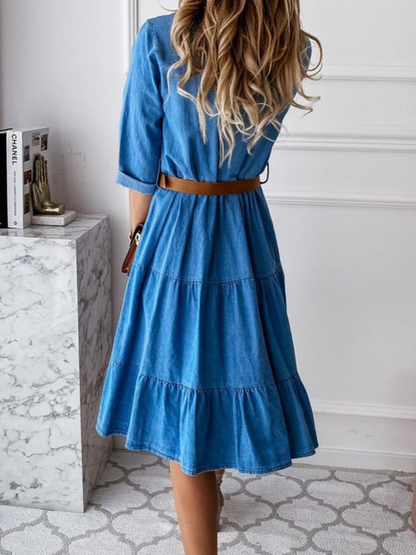 Comfortable Blue Jeans Sundress