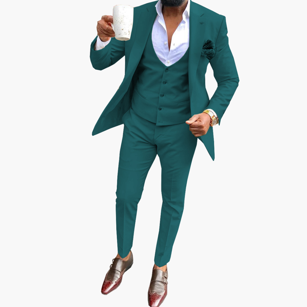 Men's 3 Piece Slim Fit Suit Set