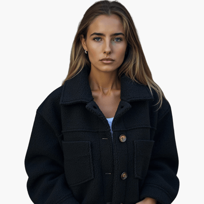 Soft Women's Button Fleece Coat