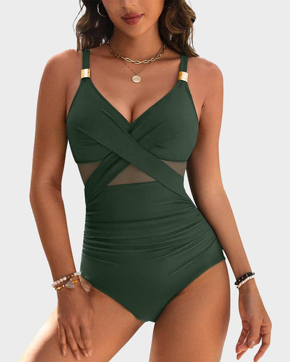 Comfortable Fit Women's Swimsuit with Adjustable Straps - Olytrend