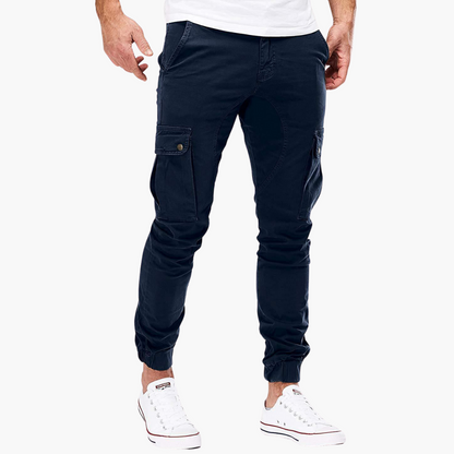 Relaxed Fit Work Pants with Large Side Pockets