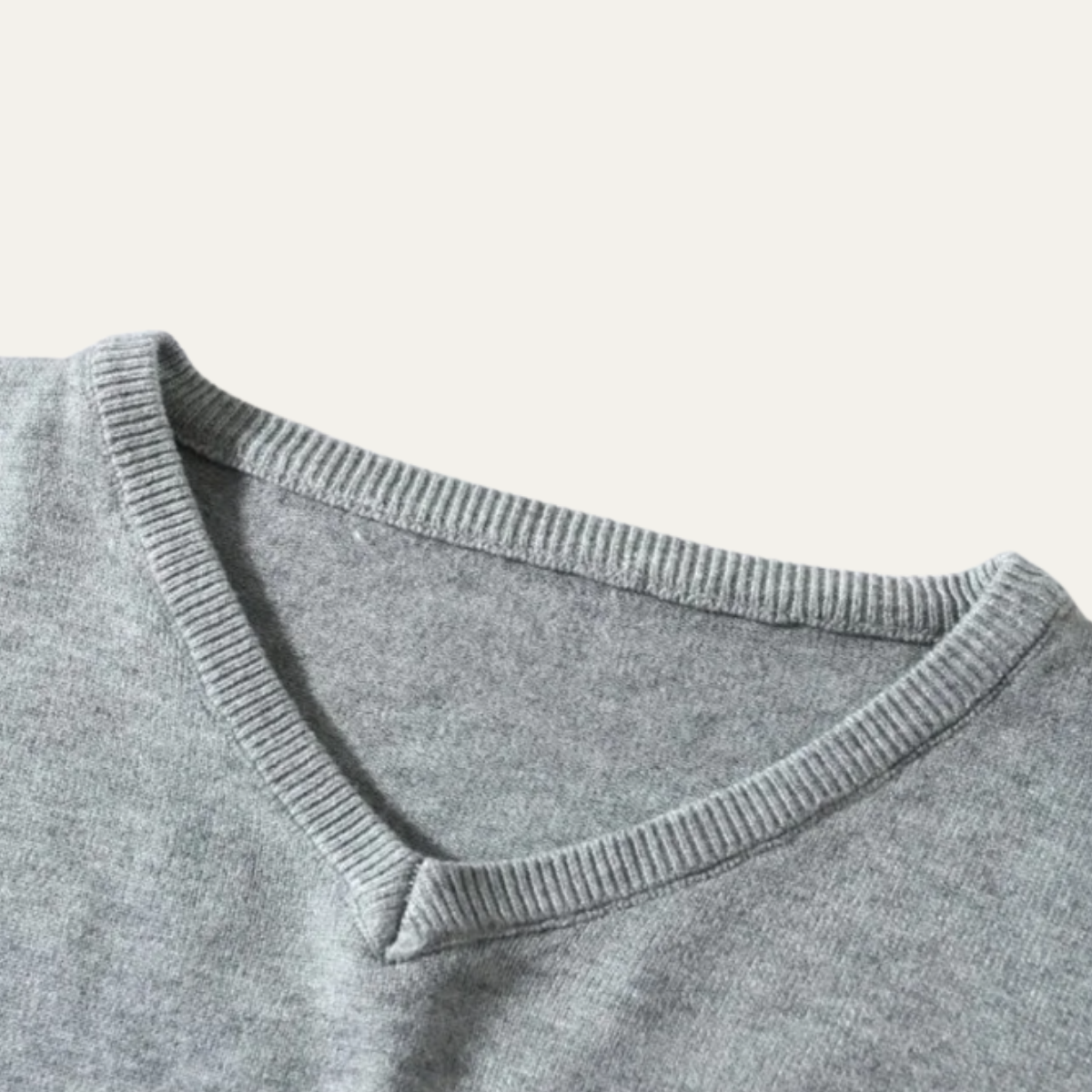 Soft Men's Wool V Neck Sweater
